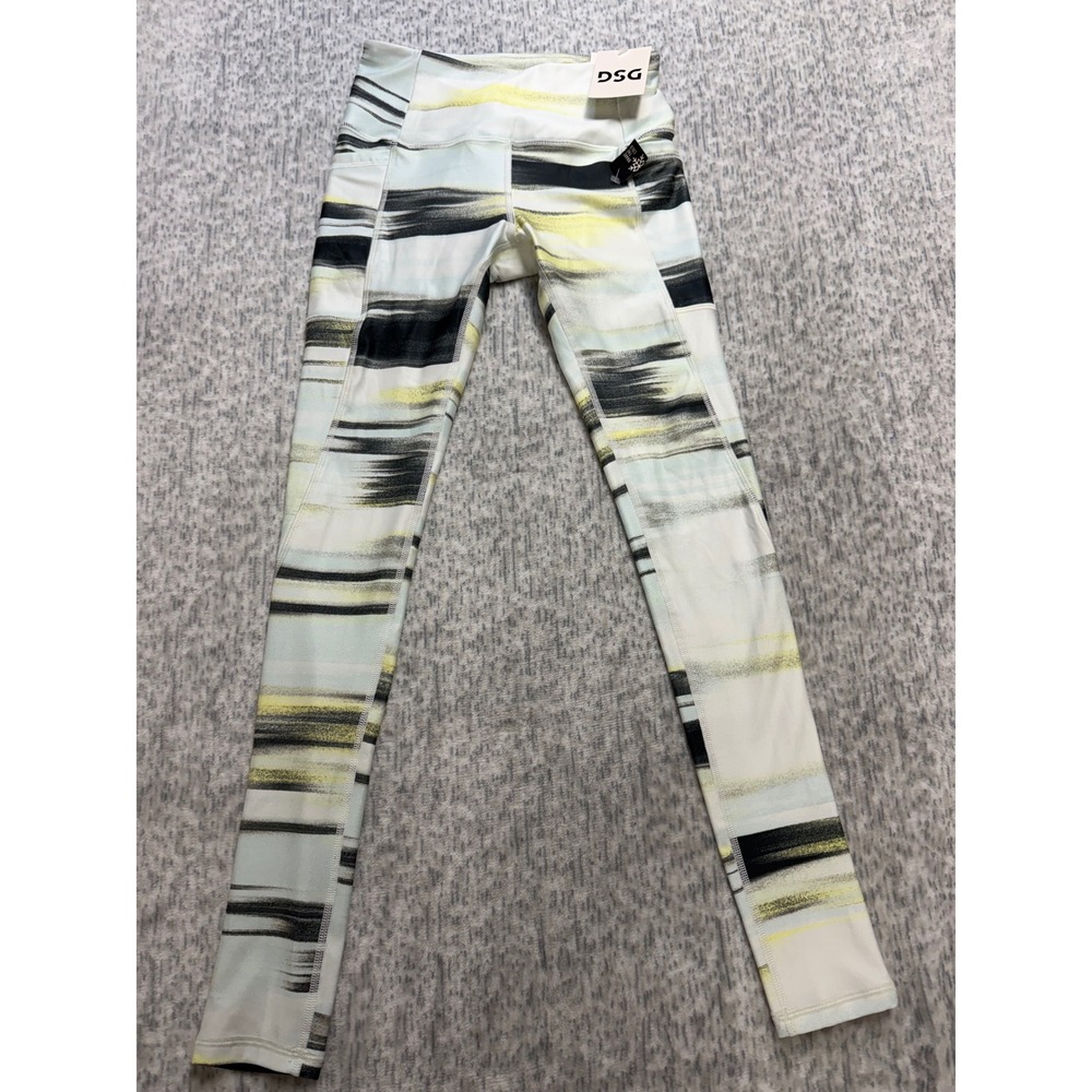 DSG Womens Cold Weather Compression High-Rise Leggings Abstract Print‎ XS New